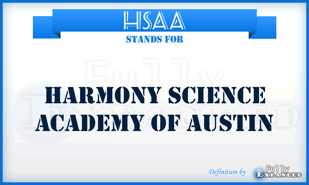 HSAA - Harmony Science Academy of Austin