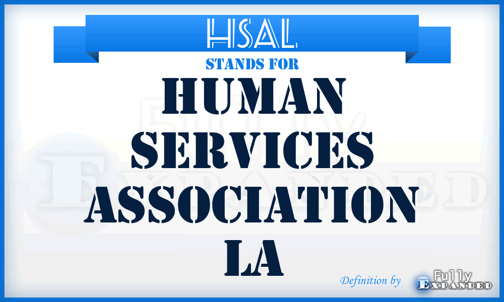 HSAL - Human Services Association La