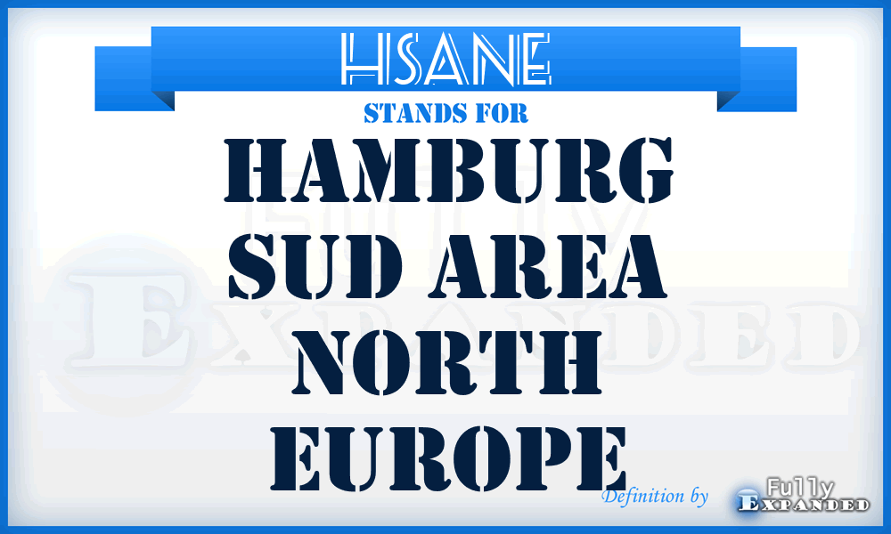 HSANE - Hamburg Sud Area North Europe
