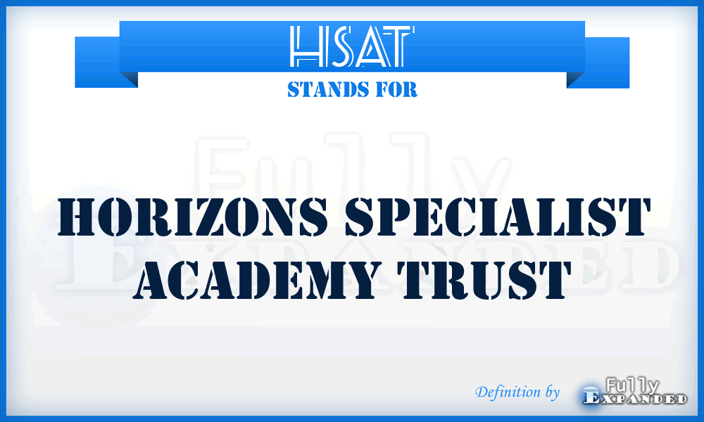 HSAT - Horizons Specialist Academy Trust