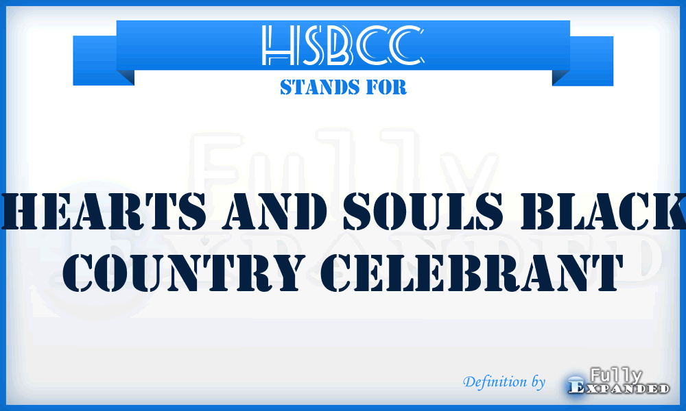 HSBCC - Hearts and Souls Black Country Celebrant