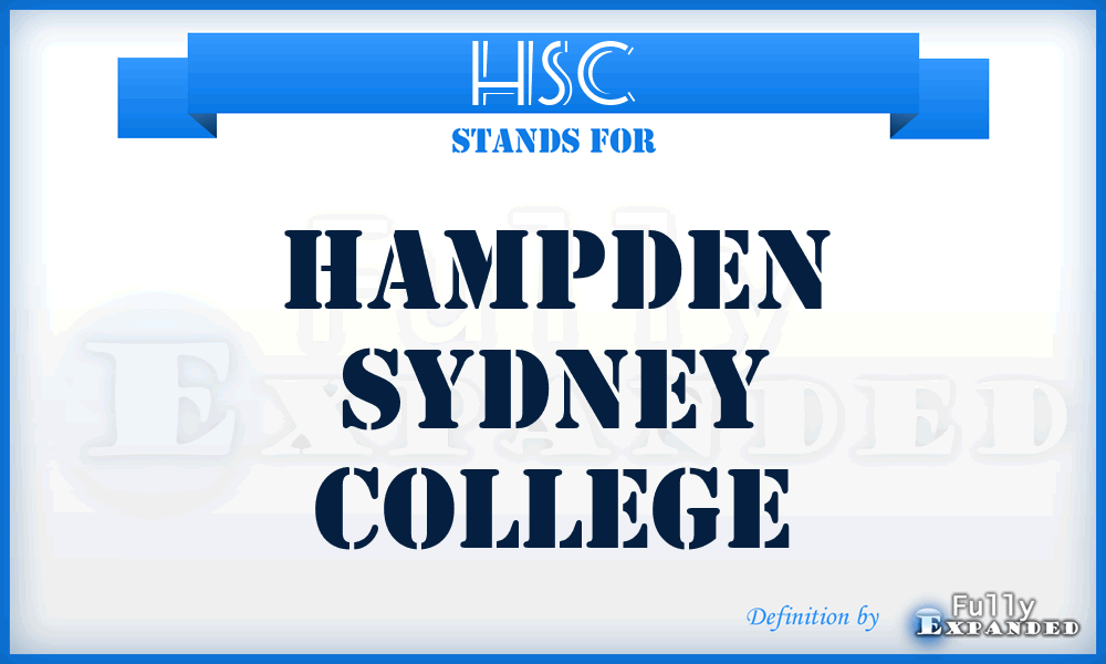 HSC - Hampden Sydney College