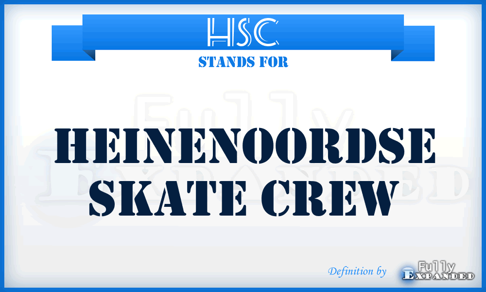 HSC - Heinenoordse Skate Crew