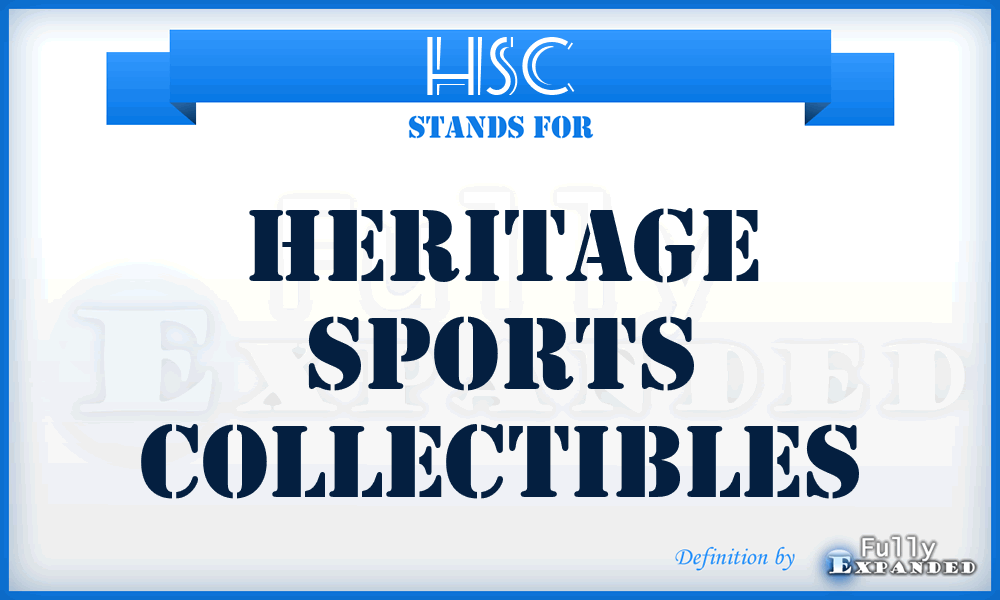 HSC - Heritage Sports Collectibles
