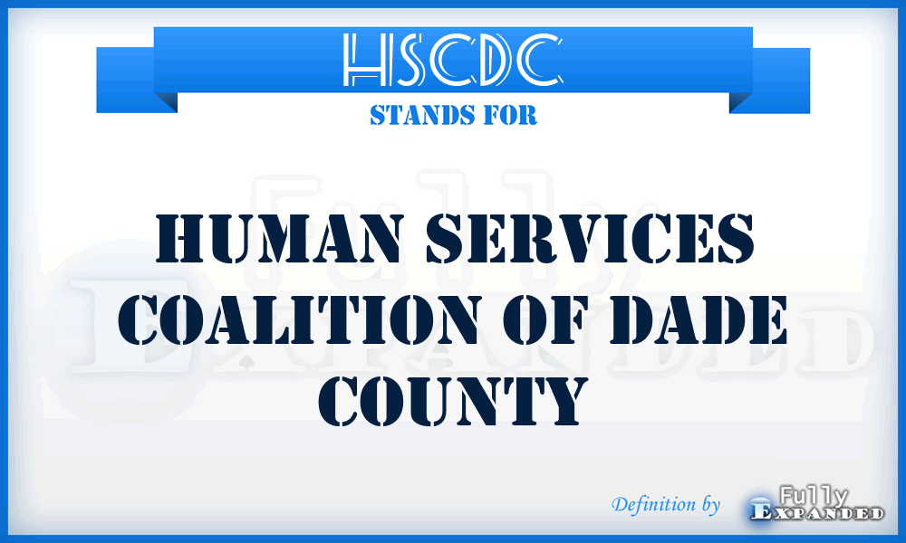 HSCDC - Human Services Coalition of Dade County