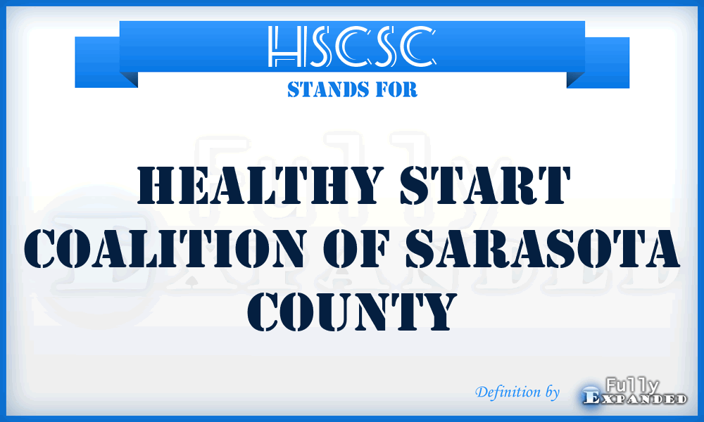 HSCSC - Healthy Start Coalition of Sarasota County