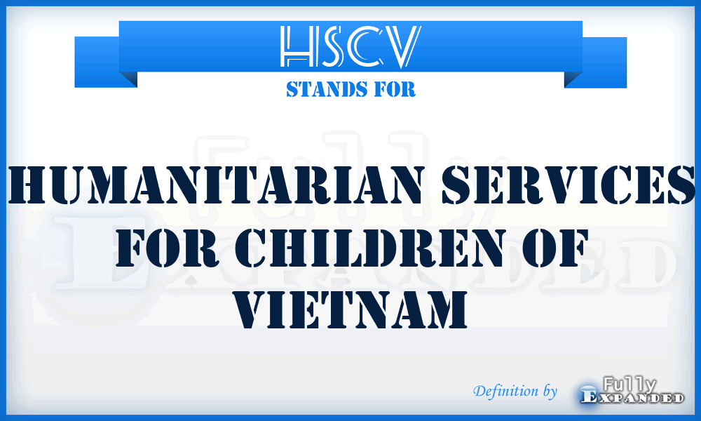 HSCV - Humanitarian Services for Children of Vietnam