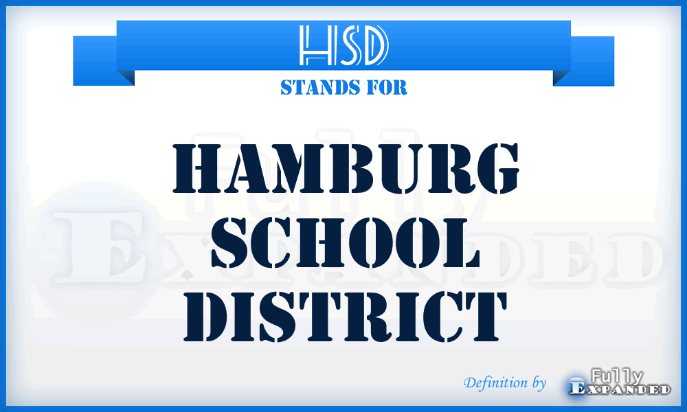 HSD - Hamburg School District