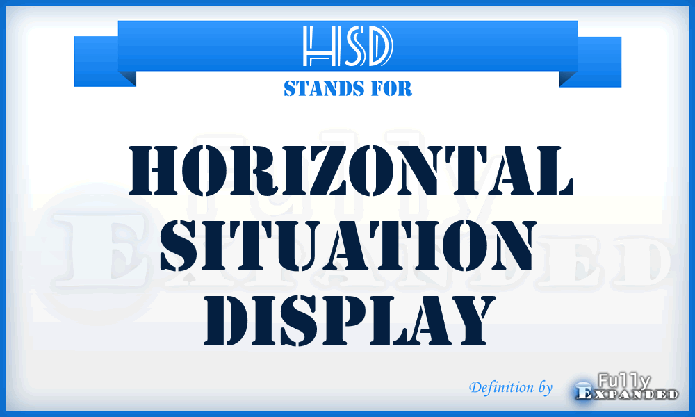 HSD - horizontal situation display