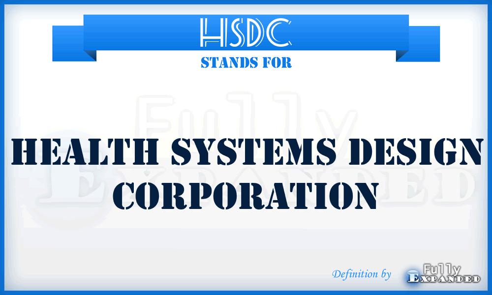 HSDC - Health Systems Design Corporation