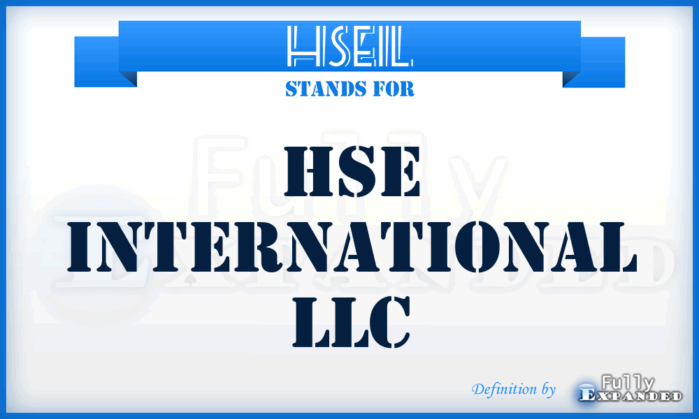 HSEIL - HSE International LLC