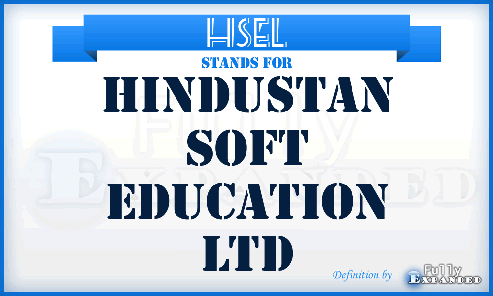 HSEL - Hindustan Soft Education Ltd