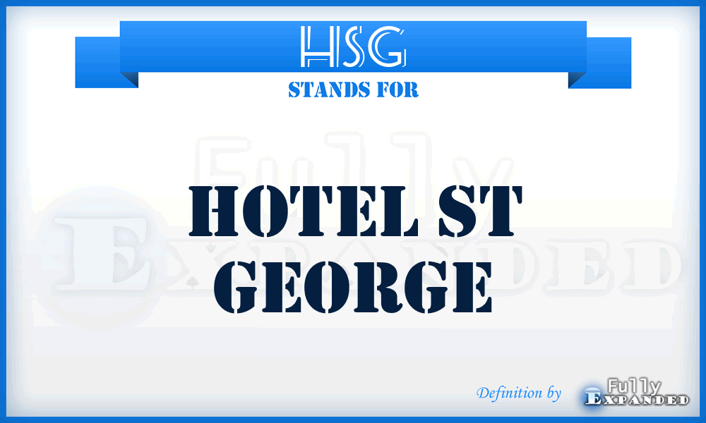 HSG - Hotel St George