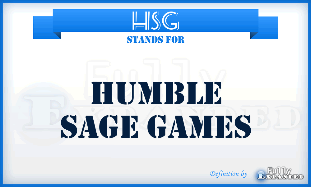 HSG - Humble Sage Games