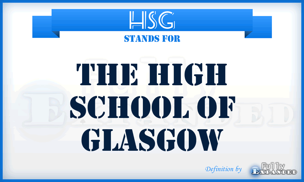 HSG - The High School of Glasgow