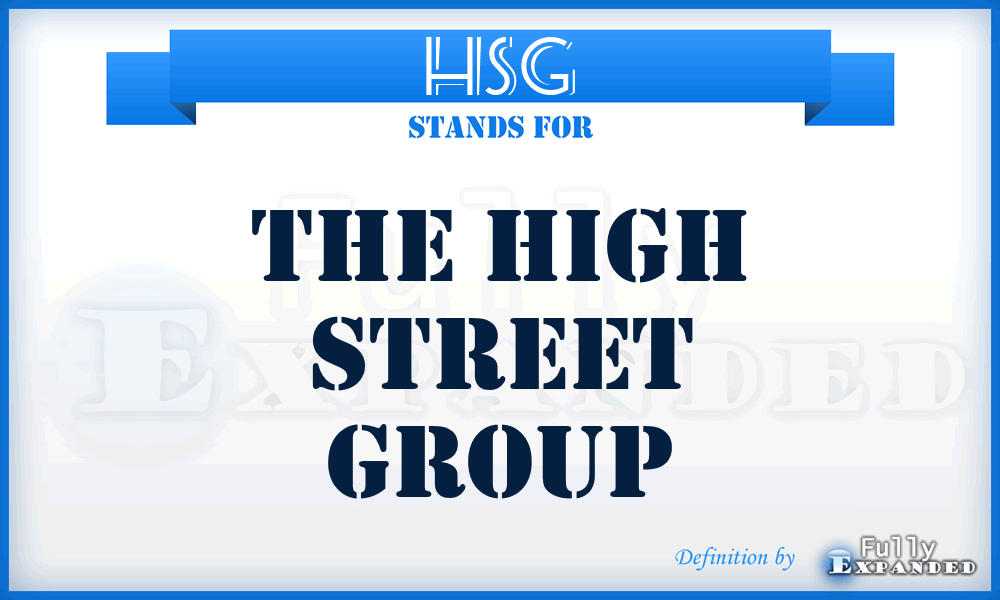 HSG - The High Street Group