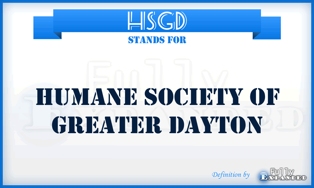 HSGD - Humane Society of Greater Dayton