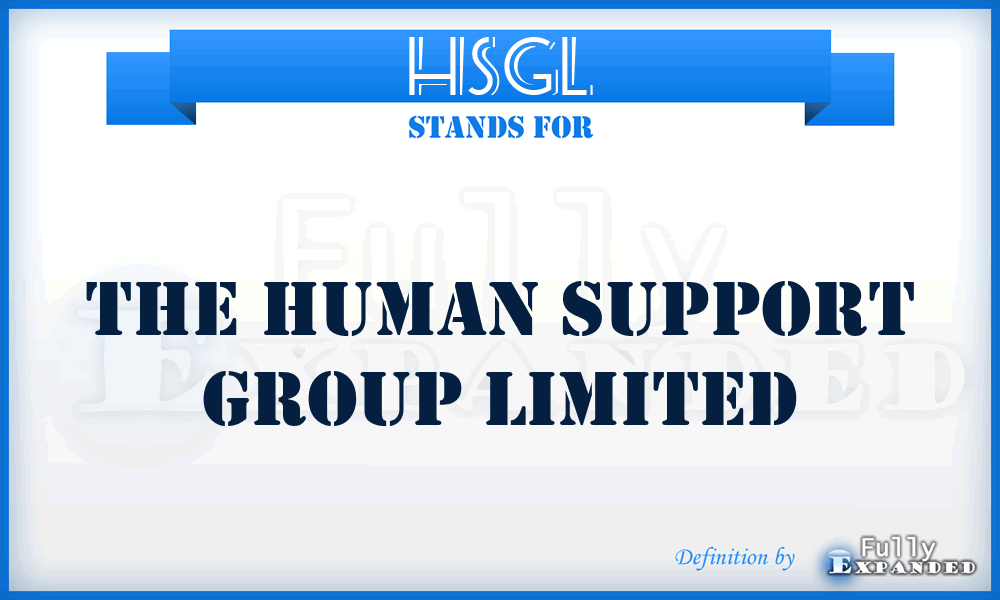 HSGL - The Human Support Group Limited