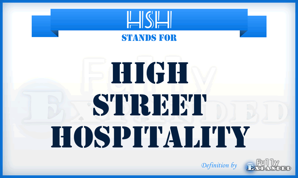 HSH - High Street Hospitality