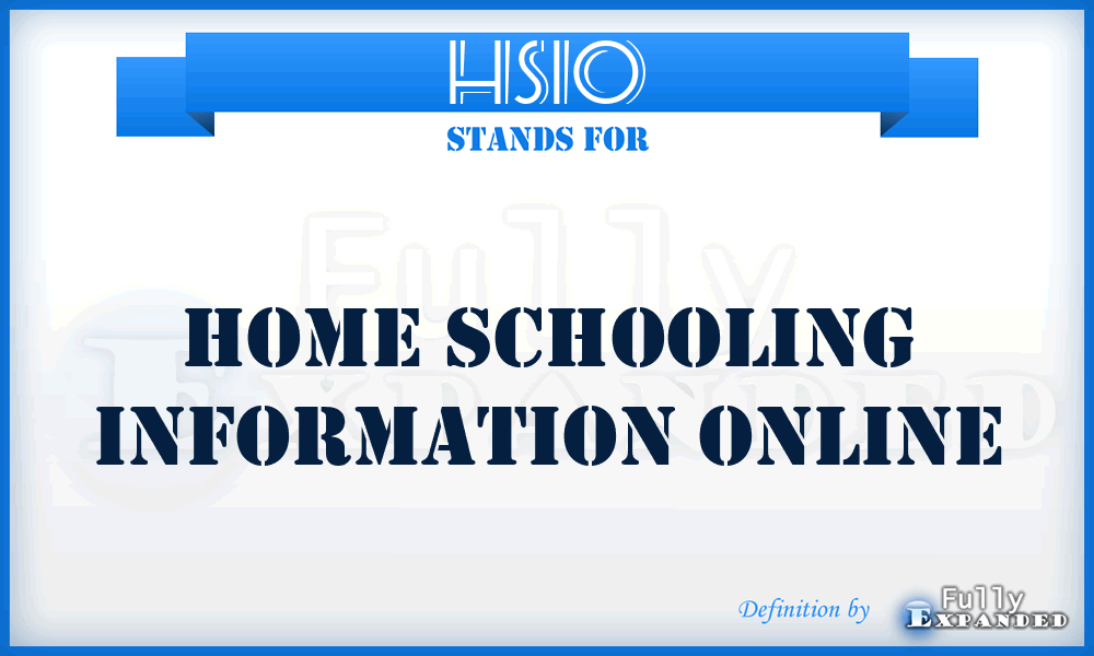 HSIO - Home Schooling Information Online