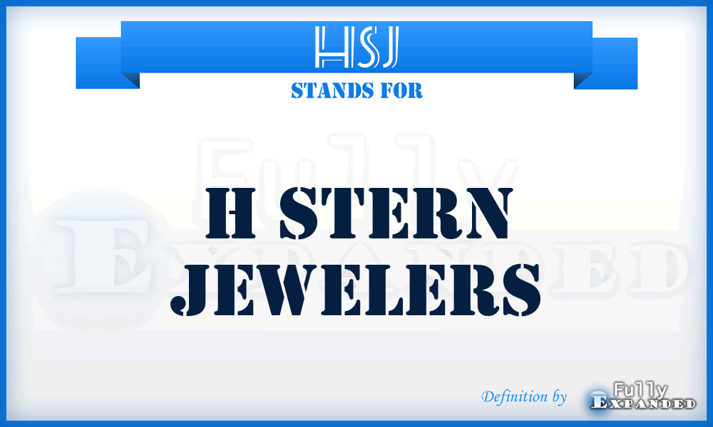 HSJ - H Stern Jewelers