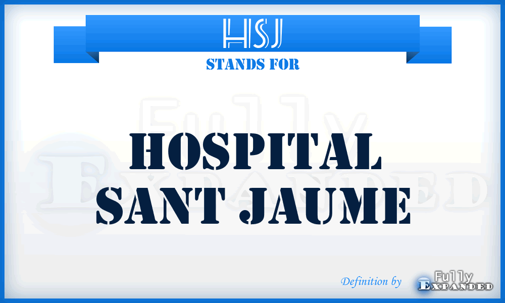 HSJ - Hospital Sant Jaume