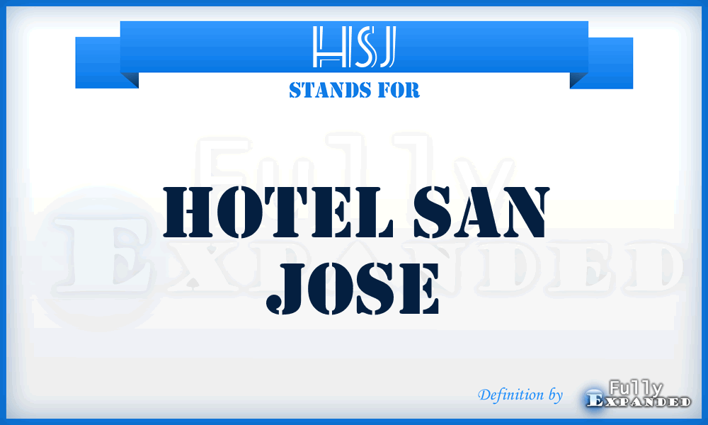 HSJ - Hotel San Jose