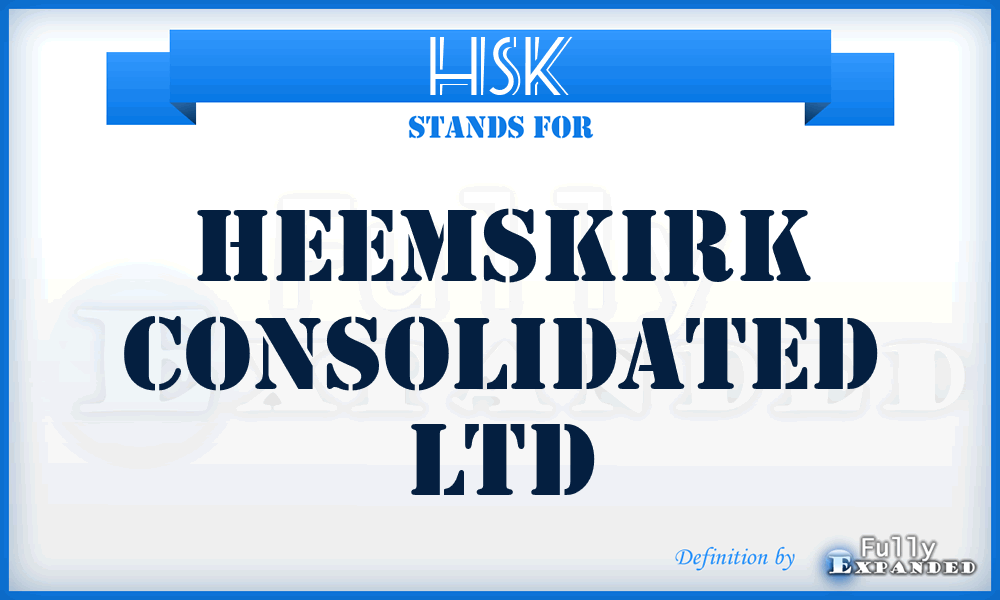 HSK - Heemskirk Consolidated Ltd