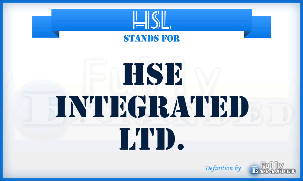 HSL - HSE Integrated Ltd.