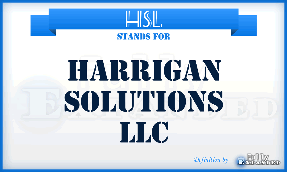 HSL - Harrigan Solutions LLC