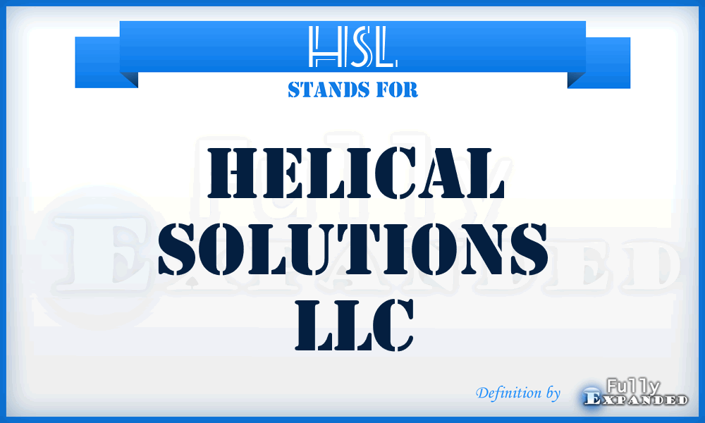 HSL - Helical Solutions LLC