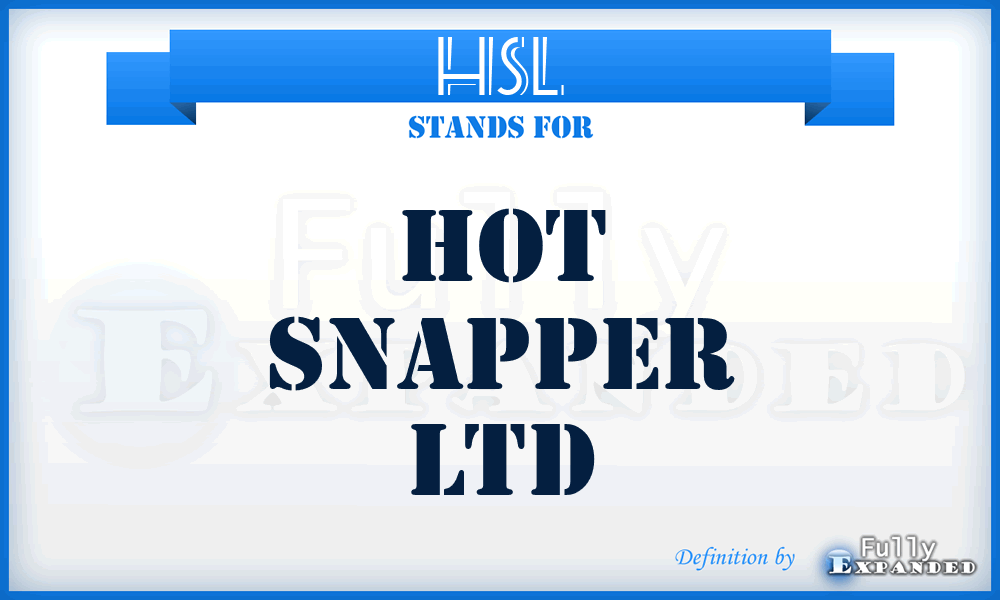 HSL - Hot Snapper Ltd