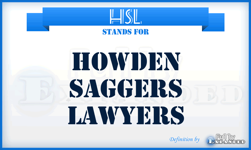 HSL - Howden Saggers Lawyers