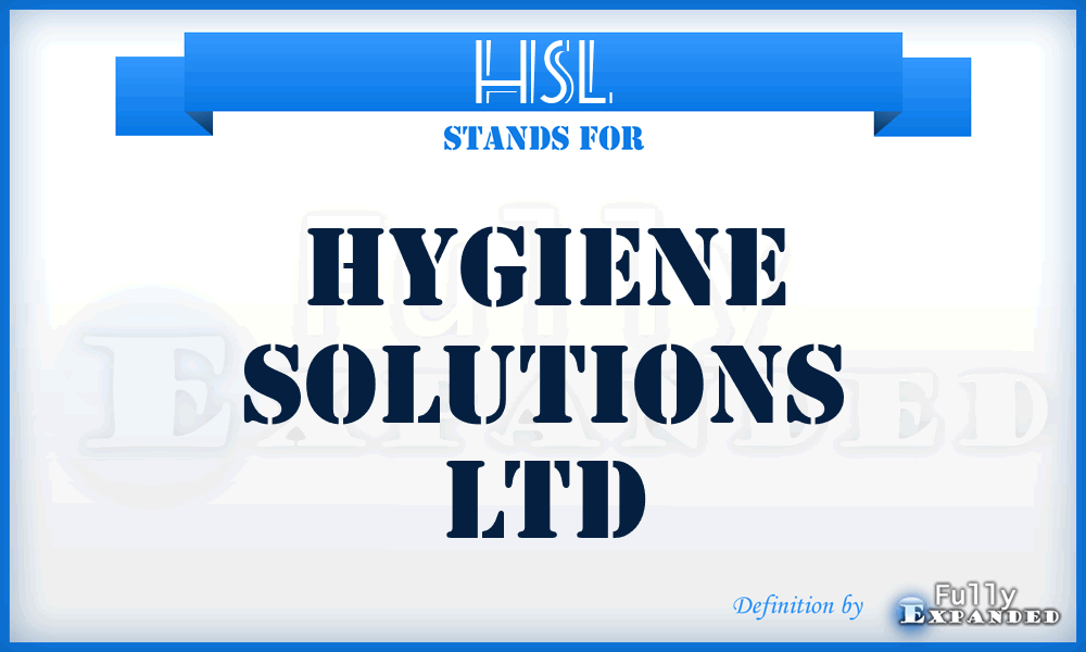 HSL - Hygiene Solutions Ltd