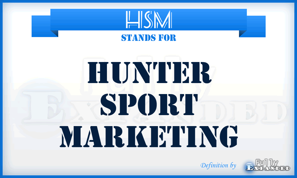 HSM - Hunter Sport Marketing