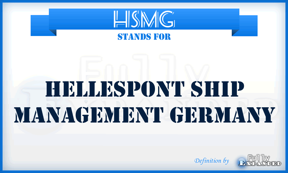 HSMG - Hellespont Ship Management Germany