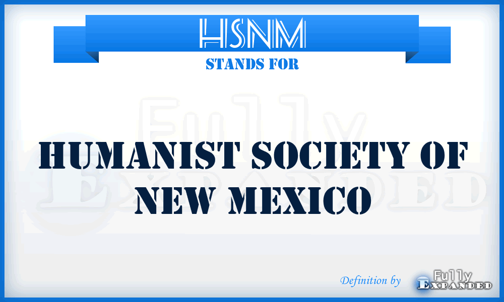 HSNM - Humanist Society of New Mexico