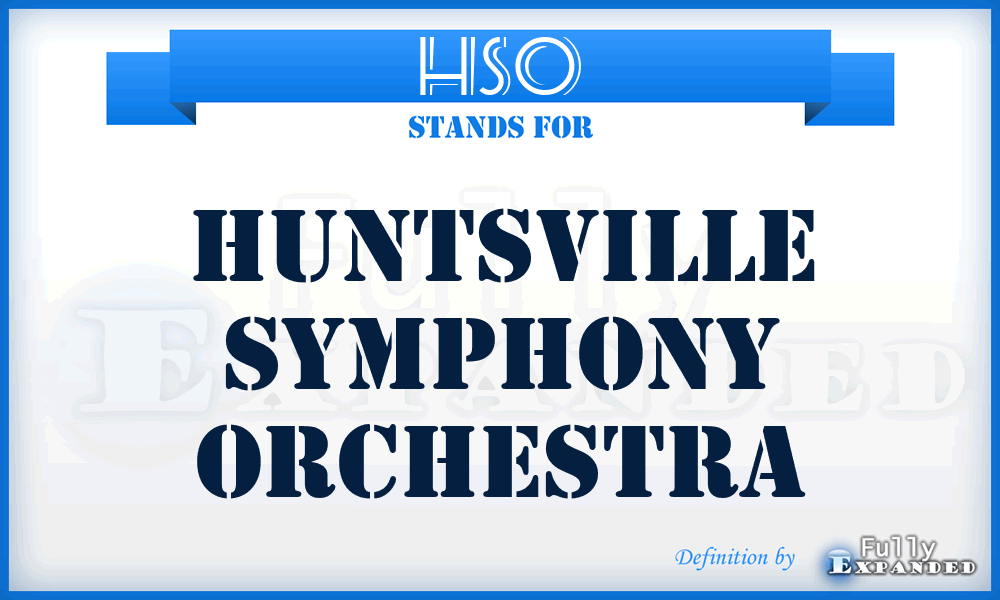 HSO - Huntsville Symphony Orchestra