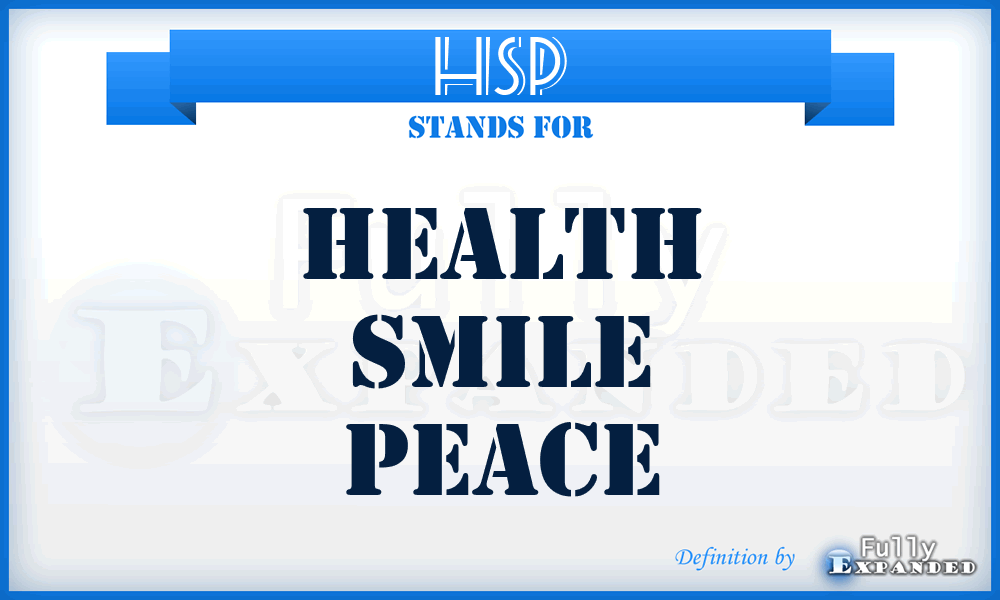 HSP - Health Smile Peace