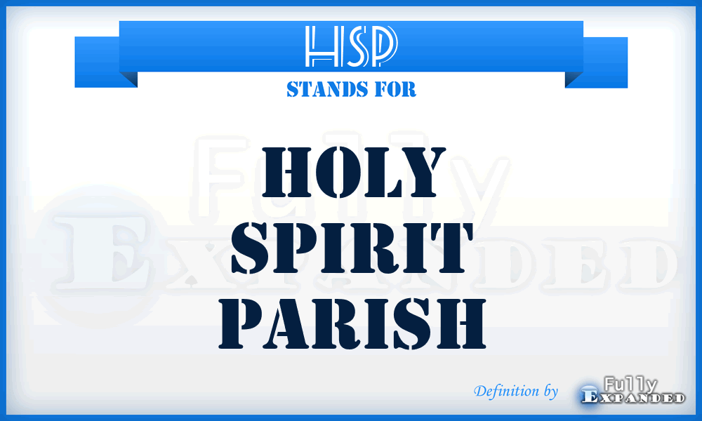 HSP - Holy Spirit Parish