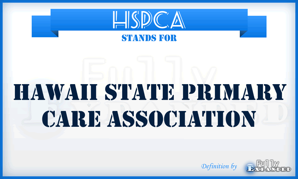 HSPCA - Hawaii State Primary Care Association
