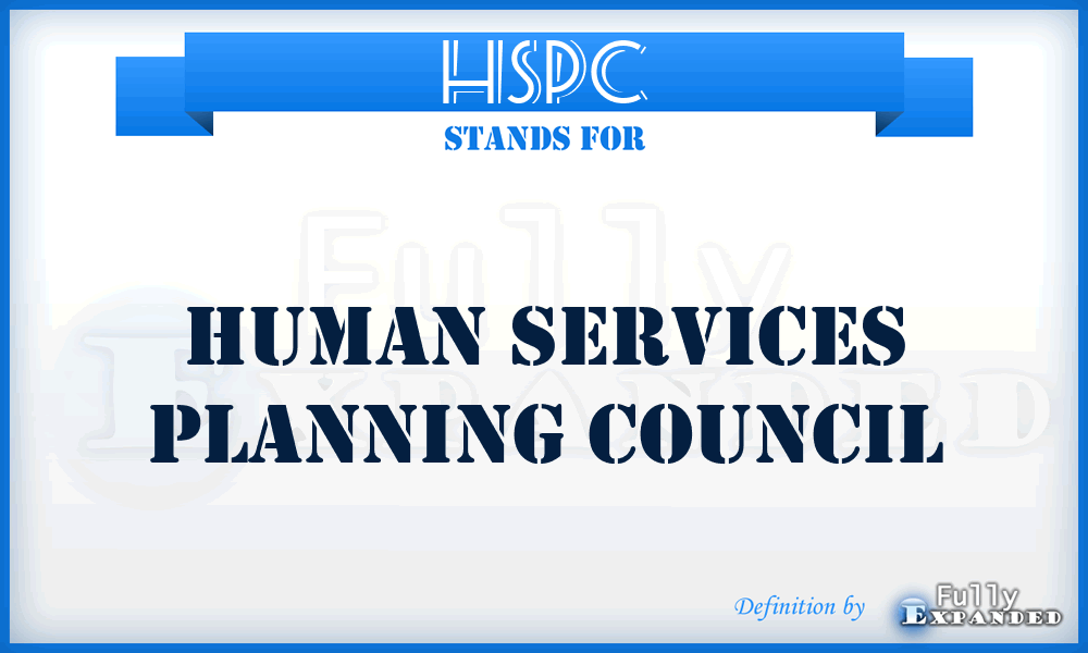 HSPC - Human Services Planning Council