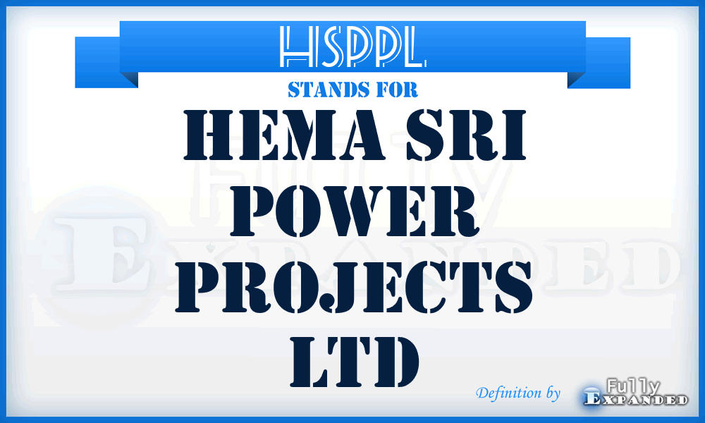HSPPL - Hema Sri Power Projects Ltd
