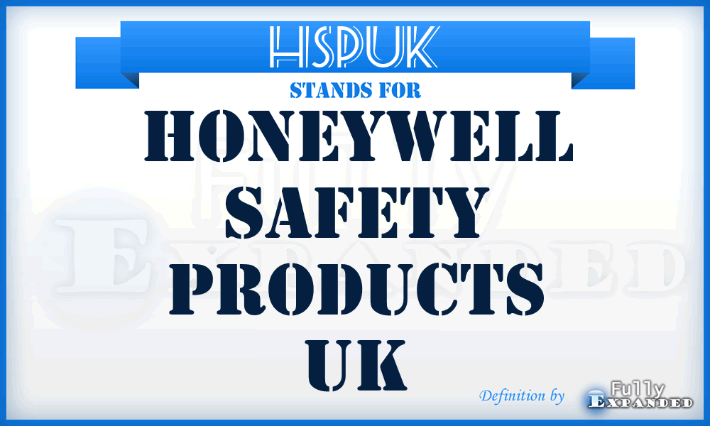 HSPUK - Honeywell Safety Products UK