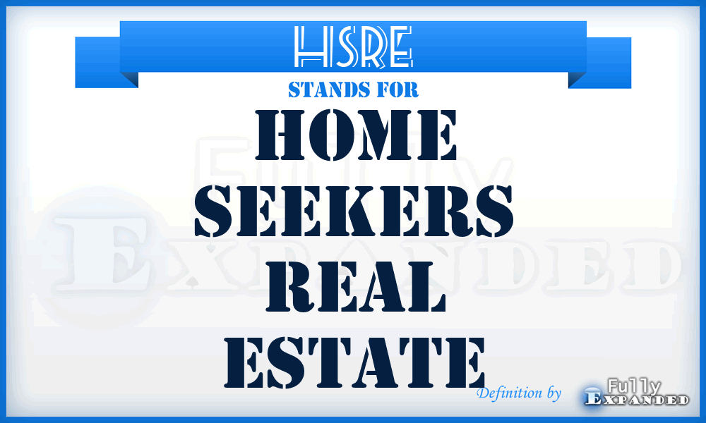 HSRE - Home Seekers Real Estate