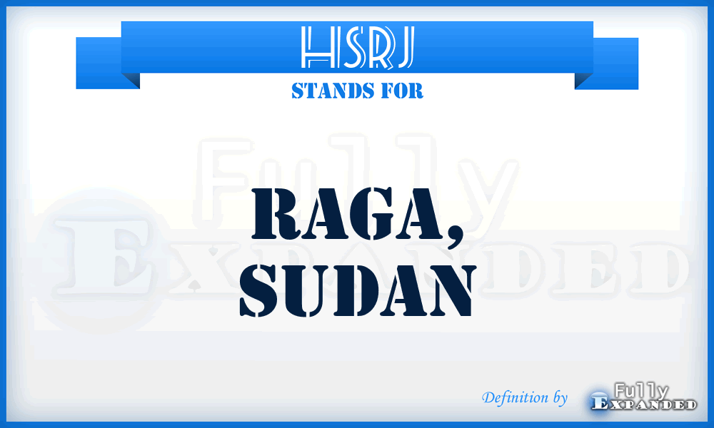 HSRJ - Raga, Sudan