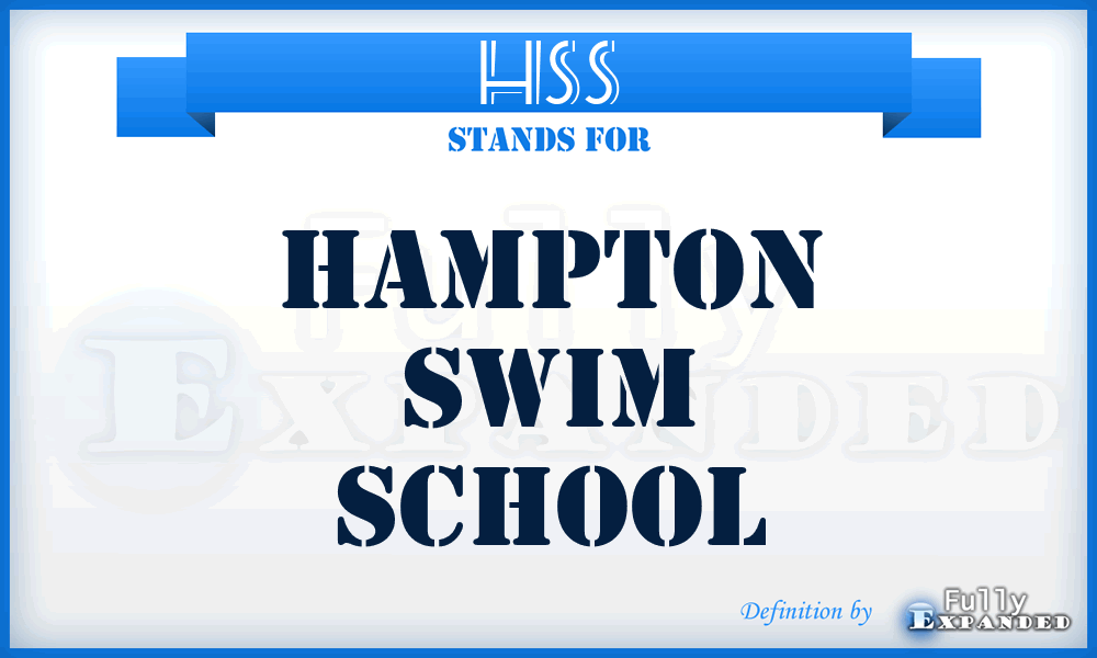 HSS - Hampton Swim School