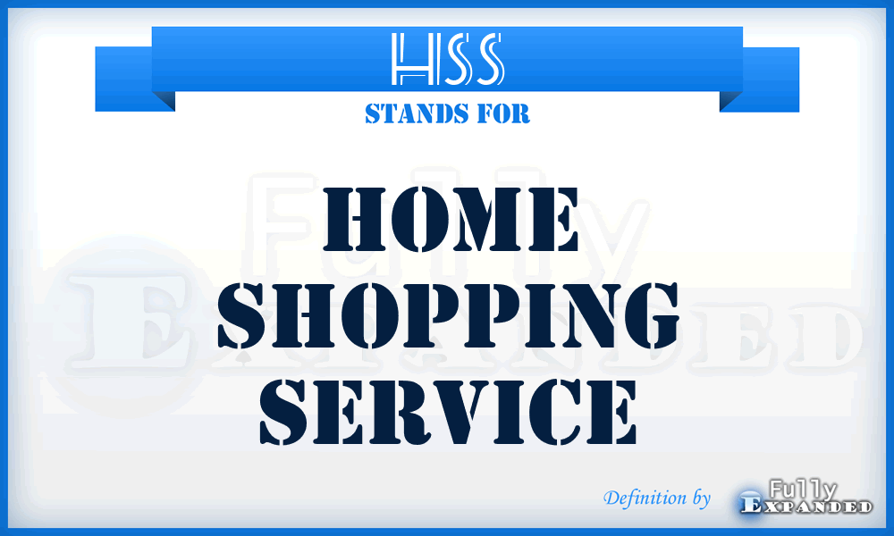 HSS - Home Shopping Service