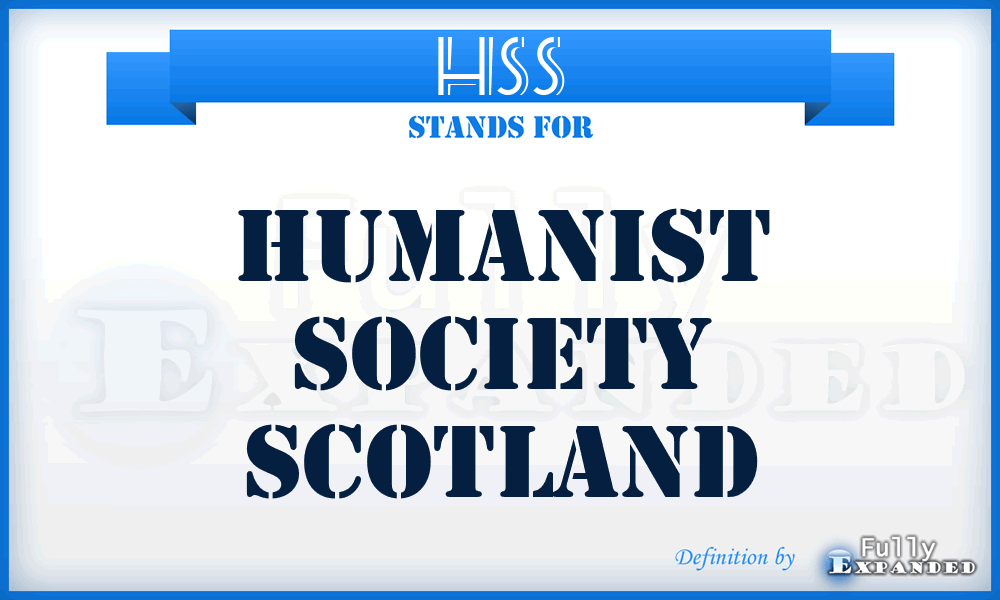 HSS - Humanist Society Scotland