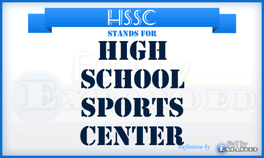 HSSC - High School Sports Center